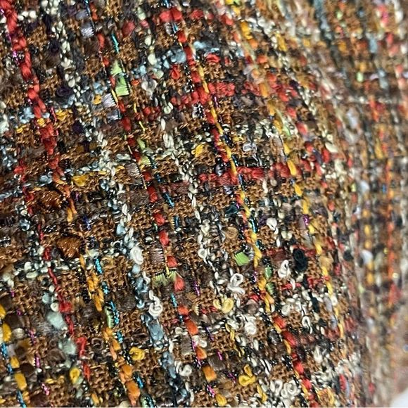 M.D.L. New York Tan Tweed Fringe Blazer - Picture 9 of 10